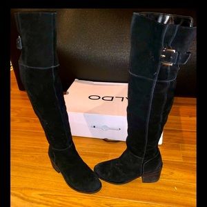 Aldos knee high black suede boots size 6.5 - NEED 2 SELL B4 NOV 2023